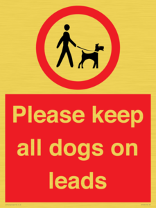 Please keep all dogs on leads